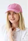 WASHED COTTON CAP - pale pink